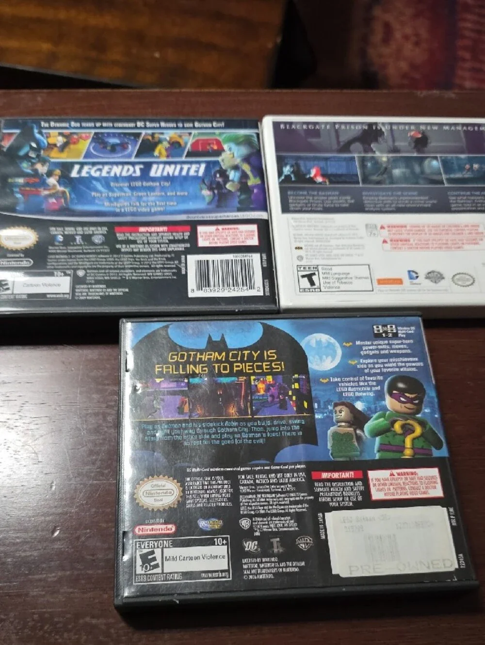 Lego Nintendo DS Batman Video Game Cases